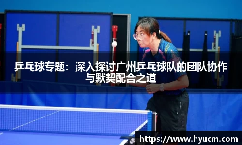 乒乓球专题:深入探讨广州乒乓球队的团队协作与默契配合之道