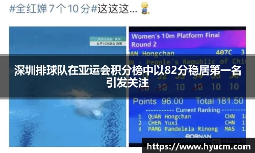 深圳排球队在亚运会积分榜中以82分稳居第一名引发关注